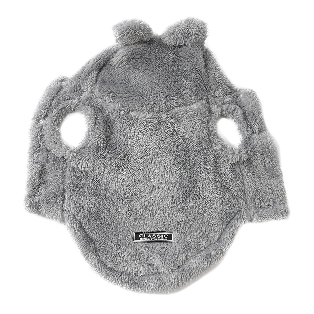 The Teddy Hoodie fluffy fleece dog coat